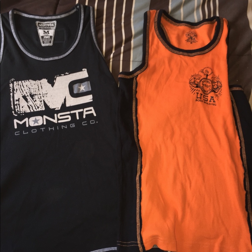 Monsta & NPC tanks two pair black & orange